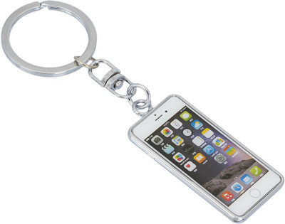 

Gadge Mobile Phone Silver Key Chain(Silver)