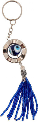 

CTW Evil Eye beads Hanging Metal Key Chain(Blue)