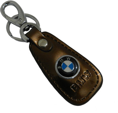 

Techpro Leatherite Golden Colour BMW Locking Key Chain(Multicolor)