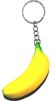

Pin to Pen Banana Sponge Rubber Key Chain(Yellow)