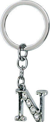 

U R God Alphabet "N" Key Chain(Silver)