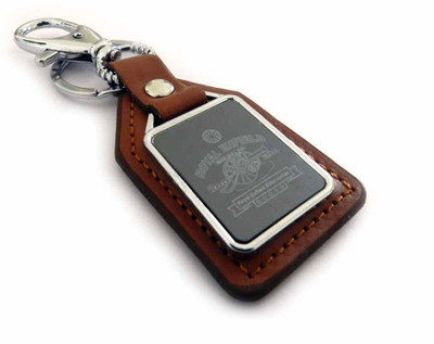 

Techpro Leatherite Brown Royal Enfield Key Chain(Brown)
