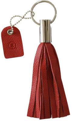 

Hidepark Red Leather Key Chain(Red)