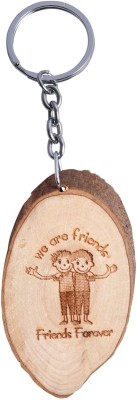 

Oyedeal We are Friends Forever Wooden Tree Slice Key Chain(Multicolor)