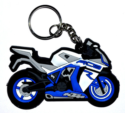 

Pin to Pen KTM RCB Rubber Blue Locking Key Chain(Multicolor)