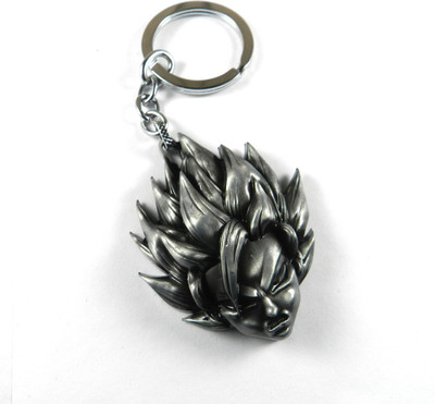 

Techpro Silver Colour Dragon Ballz Son Goku Super Saiyan Key Chain(Multicolor)