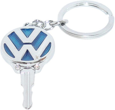 

Aura Imported Key Shape Metal Volkswagen Key Chain(Blue, Silver)