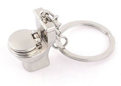 

CTW Cute Western Potty Premium Quality Metal Key Chain(Silver)