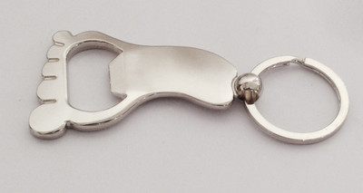 

Aura Leg Shaped Metal Opener Key Chain(Silver)