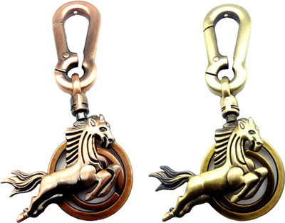 

City Choice Combo of 2 Horse Hook Locking Key Chain(Multicolor)
