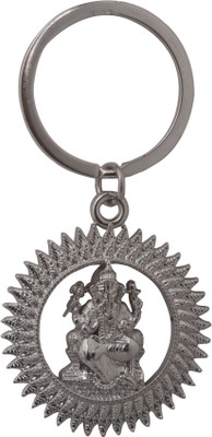 Dealfinity Ganesha DKYCN620 Key Chain(Silver)