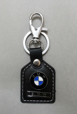 

Oyedeal 210 Car Logo BMW Leather Locking Key Chain(Black)