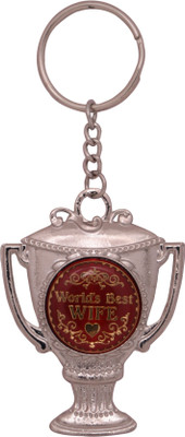 

Zeroza World's Best Wife Trophy FY49 Key Chain(Multicolor)