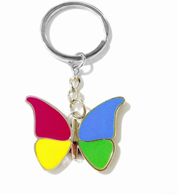 

Tech Fashion Butterfly Metal Golden Color Locking Key Chain(Multicolor)