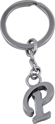 

Forty Creek Letter P Locking Key Chain(Silver)