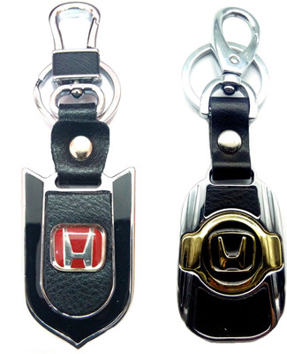 

City Choice New Combo of Honda Multicolor Leather-Metal Hook Locking Key Chain(Multicolor)
