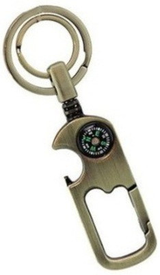 

Confident Set 01 Golden Color Common Hook Locking Metal Locking Key Chain(Gold)