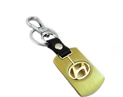 

Techpro Golden Colour Hyundai Locking Key Chain(Multicolor)