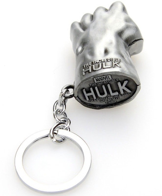 CRYSTAL LEAVES Hulk power hand keychain Key Chain(Gold)
