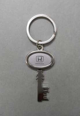 Oyedeal Key Shape Honda Key Chain(Silver)