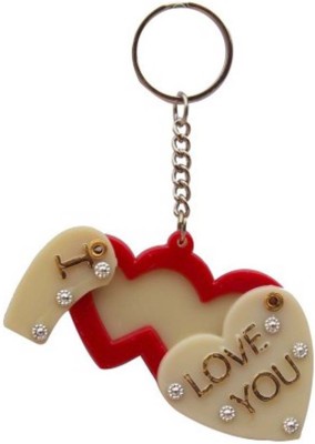 

Rashi Traders Slide Photo Frame Love Heart Key Chain(Silver, Red)