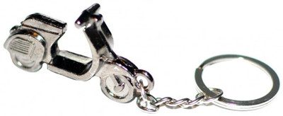 

Techpro metal with Vespa design in SILVER color Locking Key Chain(Multicolor)