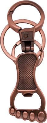 

Dealfinity Foot Shape With Bottle Opener Full Metal DKYCN1029 Locking Key Chain(Multicolor)