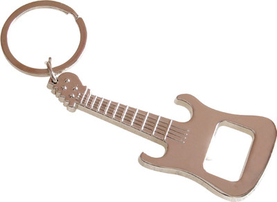 

Oyedeal Guitar with Bottle Opener Key Chain(Silver)