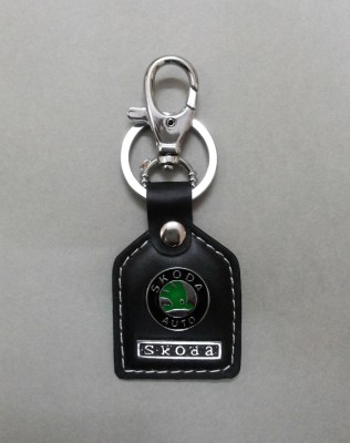 

Oyedeal 219 Car Logo Skoda Leather Locking Key Chain(Black)