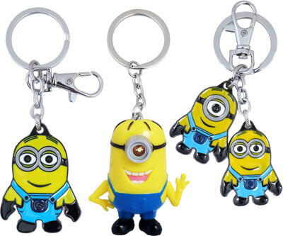 

Super Drool I Love Cartoons Locking Key Chain(Multicolor)