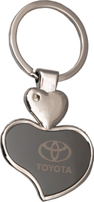 

Oyedeal Toyota Heart Shape Key Chain(Silver)