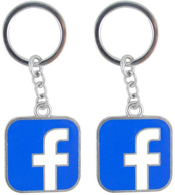 

Confident Set Of 2 Facebook Logo Key Chain(Multicolor)