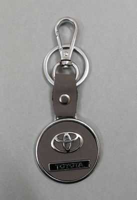 

Oyedeal 222 Car Logo Toyota Velvet Locking Key Chain(Brown)