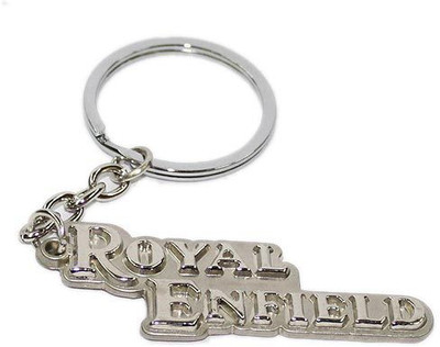 

Aura Royal Enfield Emboss Metal Key Chain(Silver)