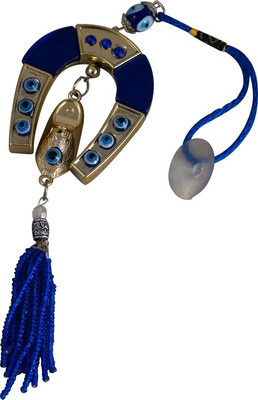 

Forty Creek Angel Evil Eye With Horse Nail Key Chain(Multicolor)