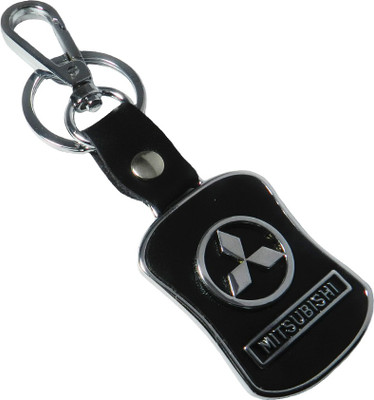 

Techpro Leatherite Black Mitsubishi Locking Key Chain(Multicolor)