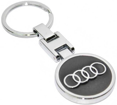 

Aura Audi Metal Stylish Key Chain(Silver, Black)