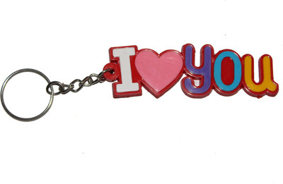 

CTW I Love You Heart Synthetic Rubber Valentine Key Chain(Multicolor)