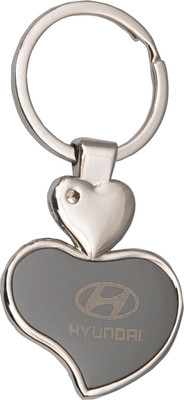 

Oyedeal Hyundai Heart Shape Key Chain(Silver)