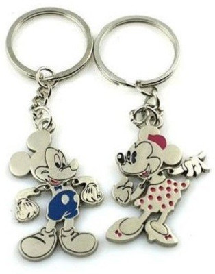 

CTW Cute Naughty Couple Metal Pack of 2 Key Chain(Multicolor)