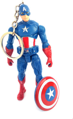 

Akki Collection captain america-4ee Locking Key Chain(Blue)