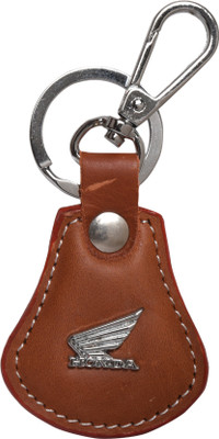 

Oyedeal Honda Faux Leather Metal KYCN1729 Locking Key Chain(Brown)