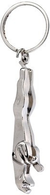 

U R God Jaguar Logo Full Metalic Key Chain(Silver)