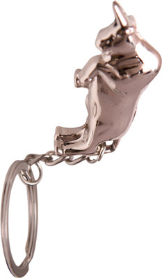 

Dealfinity Charging Bull DKYCN1508 Key Chain(Silver)