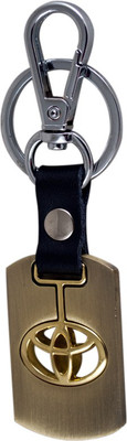 

Forty Creek Rectangular Wooden Toyota Locking Key Chain(Brown)