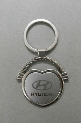 

Oyedeal Car Logo Hyundai Heart Shape Key Chain(Silver)