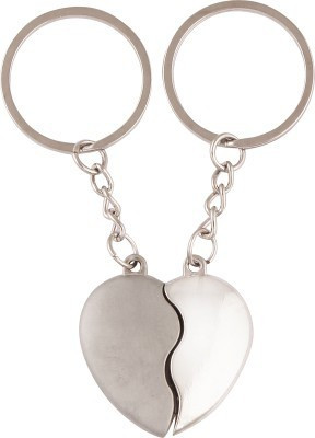 

U R God Broken Heart Metal Key Chain(Silver)