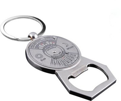 Madhuraj 50 Year Calendar Cum Bottle Opener Key Chain(Silver)