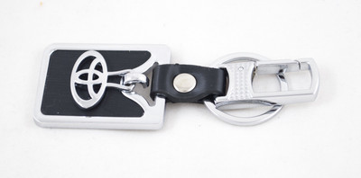 

Forty Creek Toyota Locket Rectangular Shape Locking Key Chain(Black)