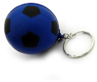 Techpro Blue Football Soft PU Key Chain(Blue)